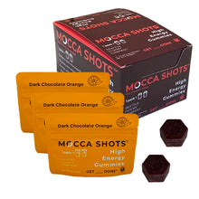 Load image into Gallery viewer, Mocca Shots Chocolate Orange Caffeine Gummy 12-pack 12x2 shots
