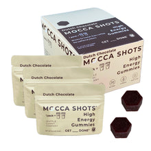 Load image into Gallery viewer, Mocca Shots Dutch Chocolate Caffeine Gummy 12-pack 12x2 shots