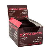 Load image into Gallery viewer, Mocca Shots Chocolate Raspberry Caffeine Gummy 12-pack 12x2 shots