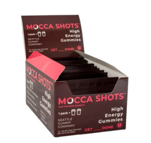 Mocca Shots Chocolate Raspberry Caffeine Gummy 12-pack 12x2 shots