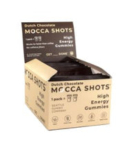 Load image into Gallery viewer, Mocca Shots Dutch Chocolate Caffeine Gummy 12-pack 12x2 shots
